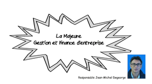 Majeure GESTION ET FINANCE D ENTREPRISE