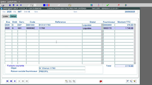[SIREPA] Rechercher une facture