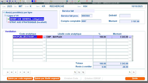 [SIREPA] modifier un SF suppression ligne (Service Fait)